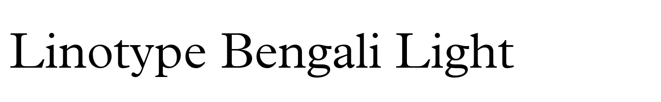 Linotype Bengali Light